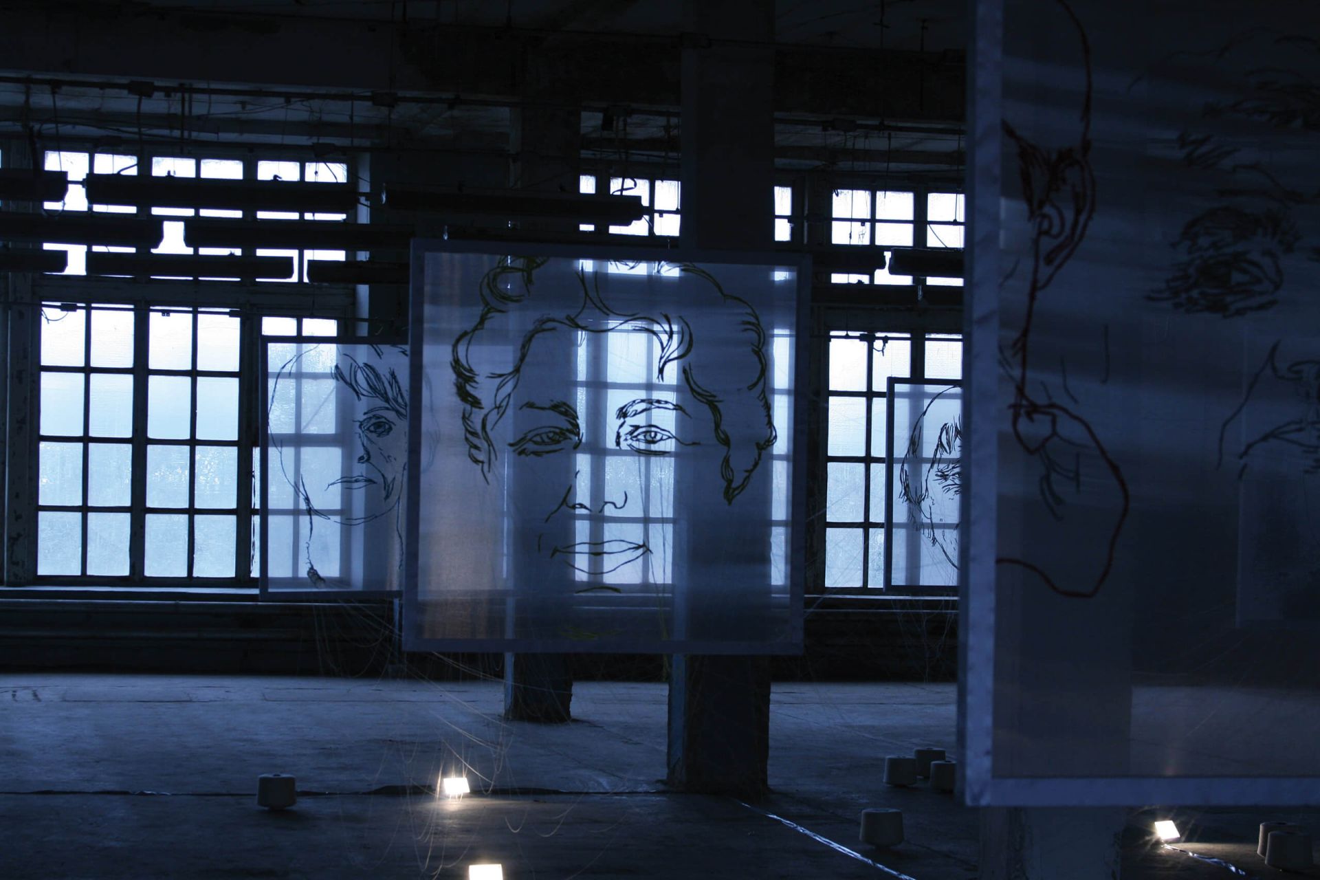 Clotho installation,  2010. The First Ural Biennale, Ekaterinburg. Courtesy of the artist and Marina Gisich Gallery, Saint Petersburg