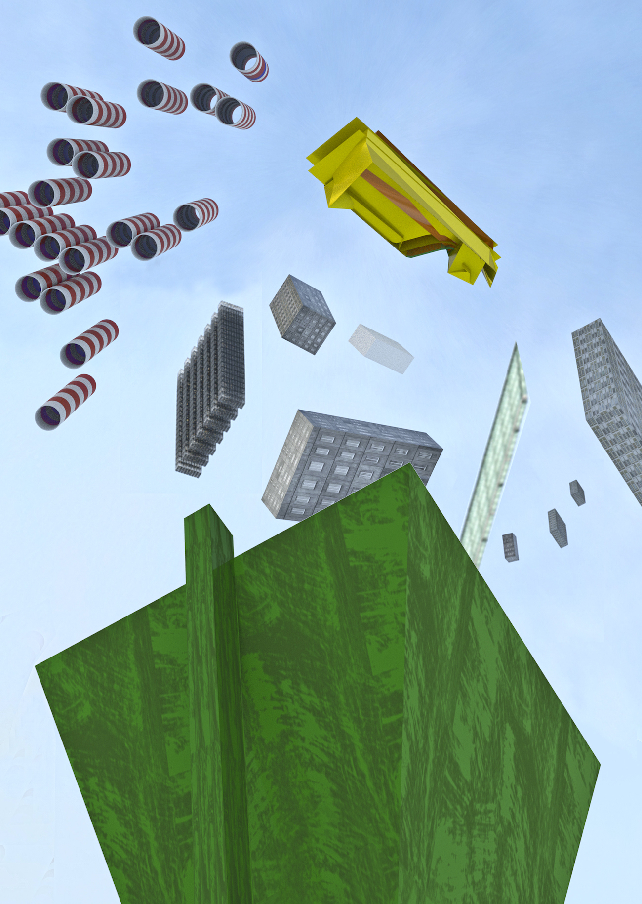 Still from the Commercial for a Trashcan video, 2019. In this work, the artist turns to the problem of sustainability in the post-Soviet space