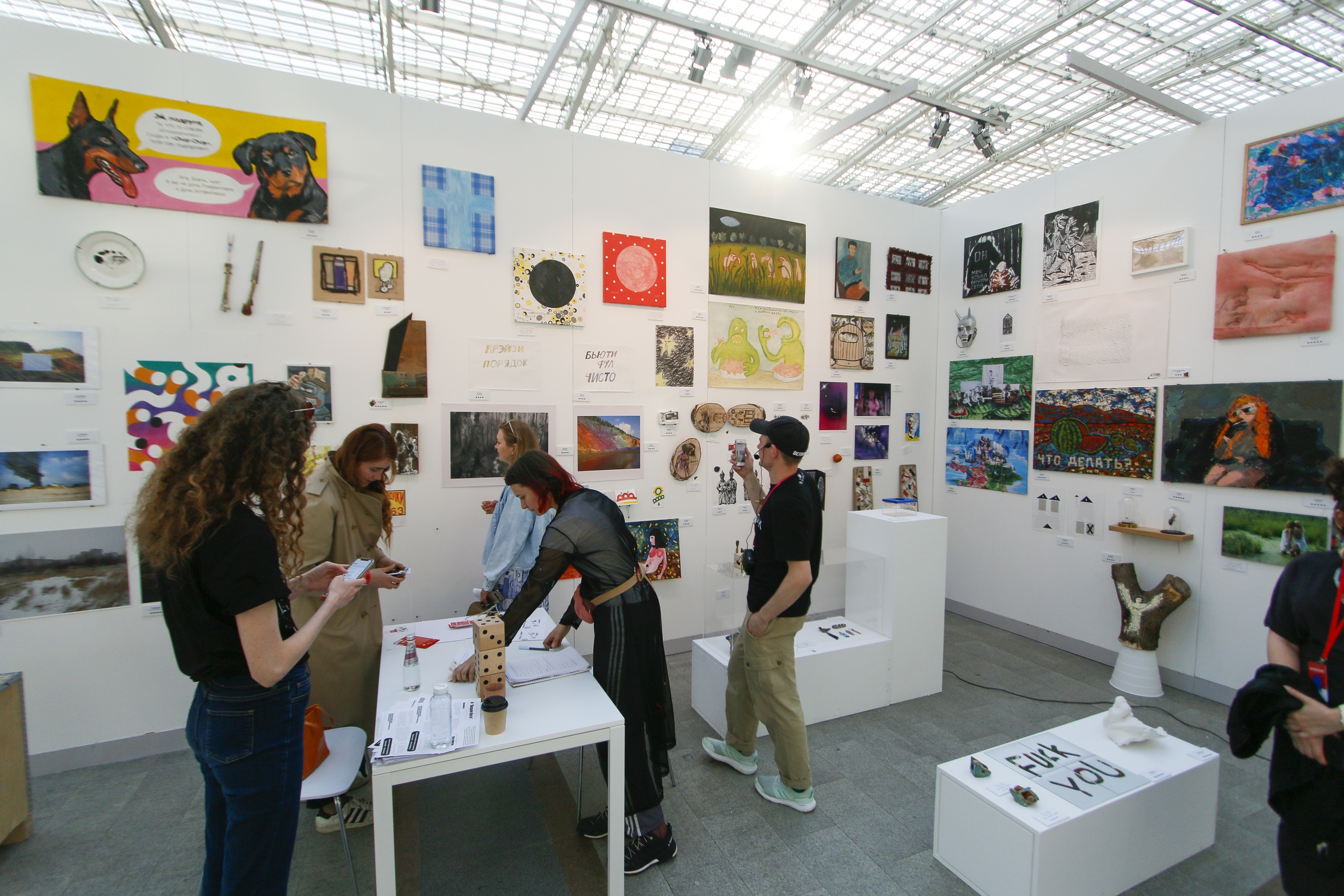 Action Dice at the DA!Moscow art fair, 2019