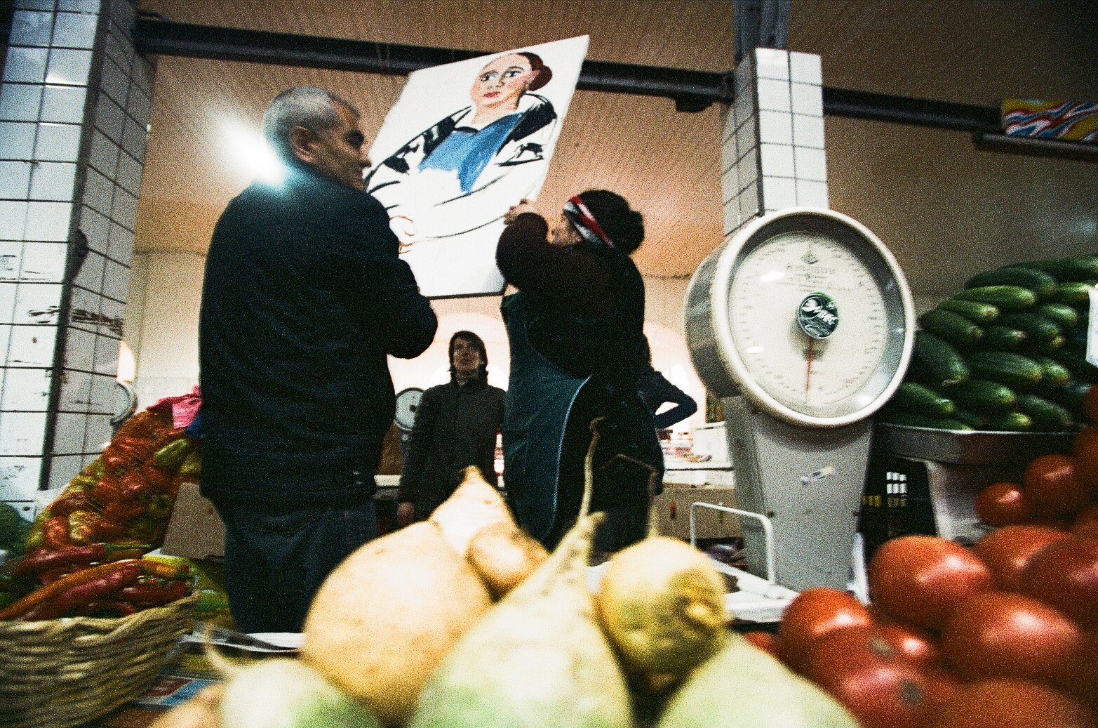 From the At the Market series. Photo: Solmaz Guseinova. Golant wanted to exhibit her work at the market where her subjects worked