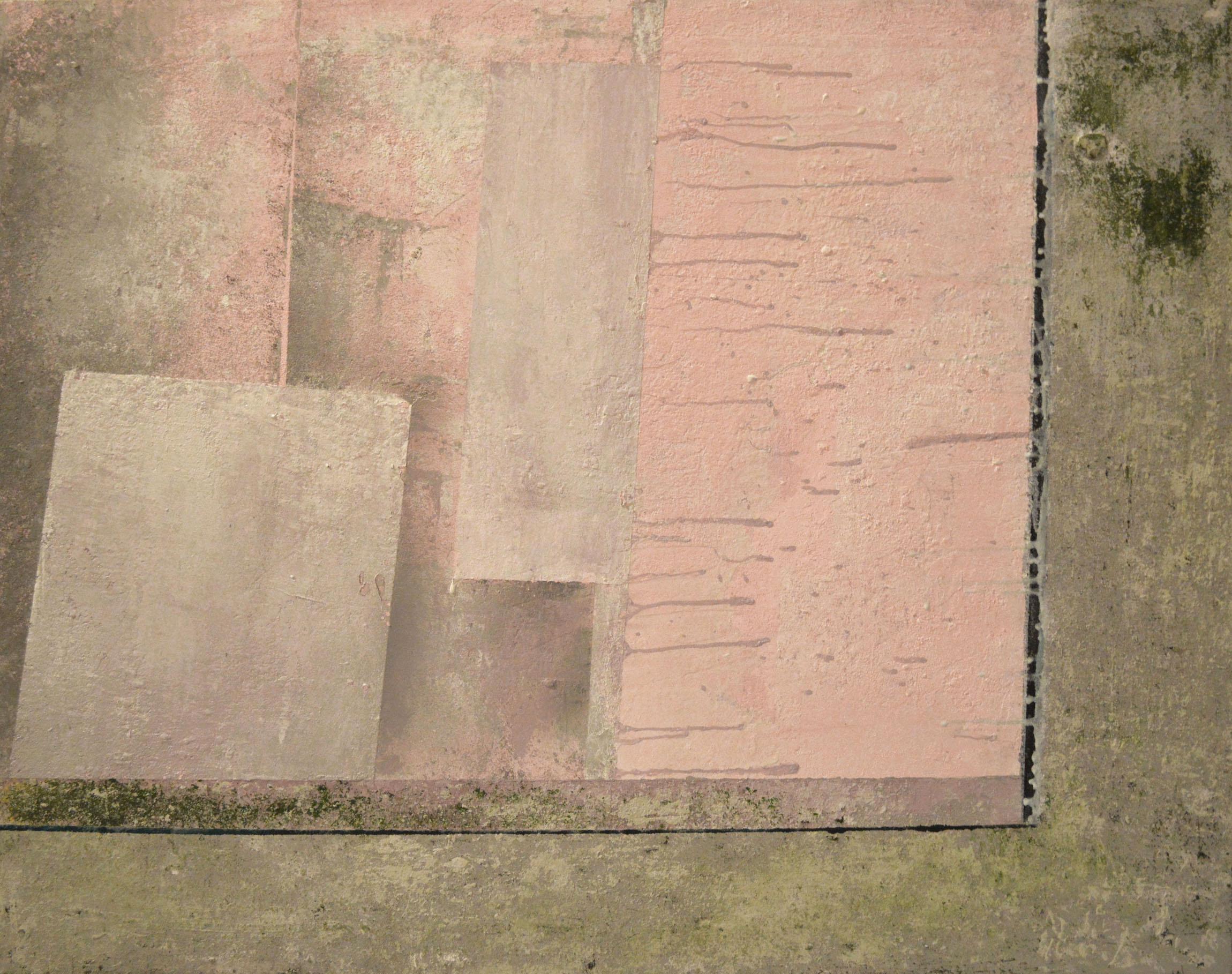 From the I’m a Little Tired, but That’s Okay series, 2021. The city in this series is tired; dilapidated and overgrown with something extrinsic, it is in a natural state of decay