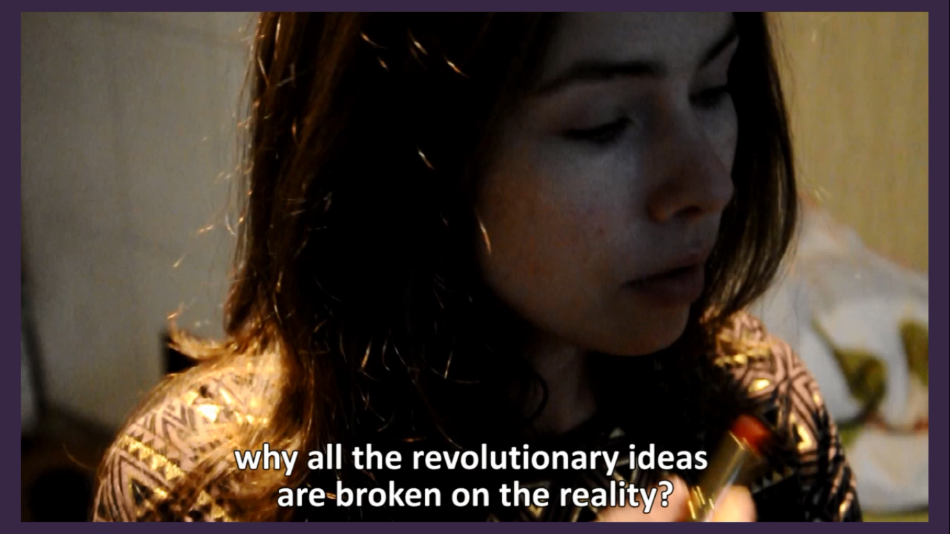 Still from the video We, the Militant Radfem Gang Named after Valerie-Andrea Dworkin-Solanas, 2016