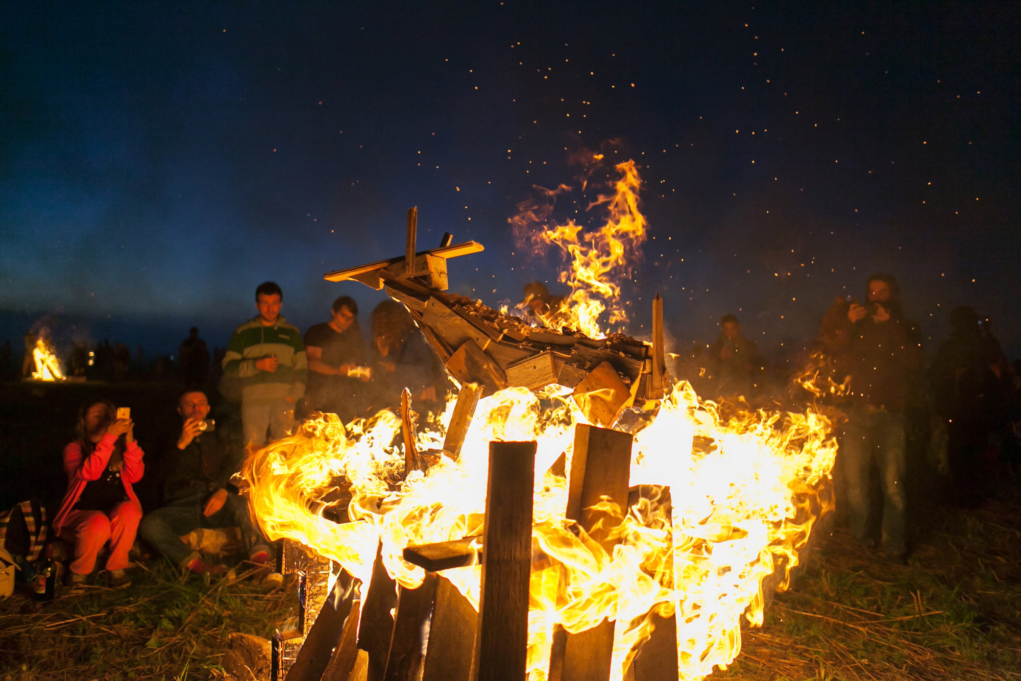 Being Together, 2017. Archstoyanie festival. A hundred of timber animals were offered to the visitors as a sacrifice Photo: Julia Abzaltdinova