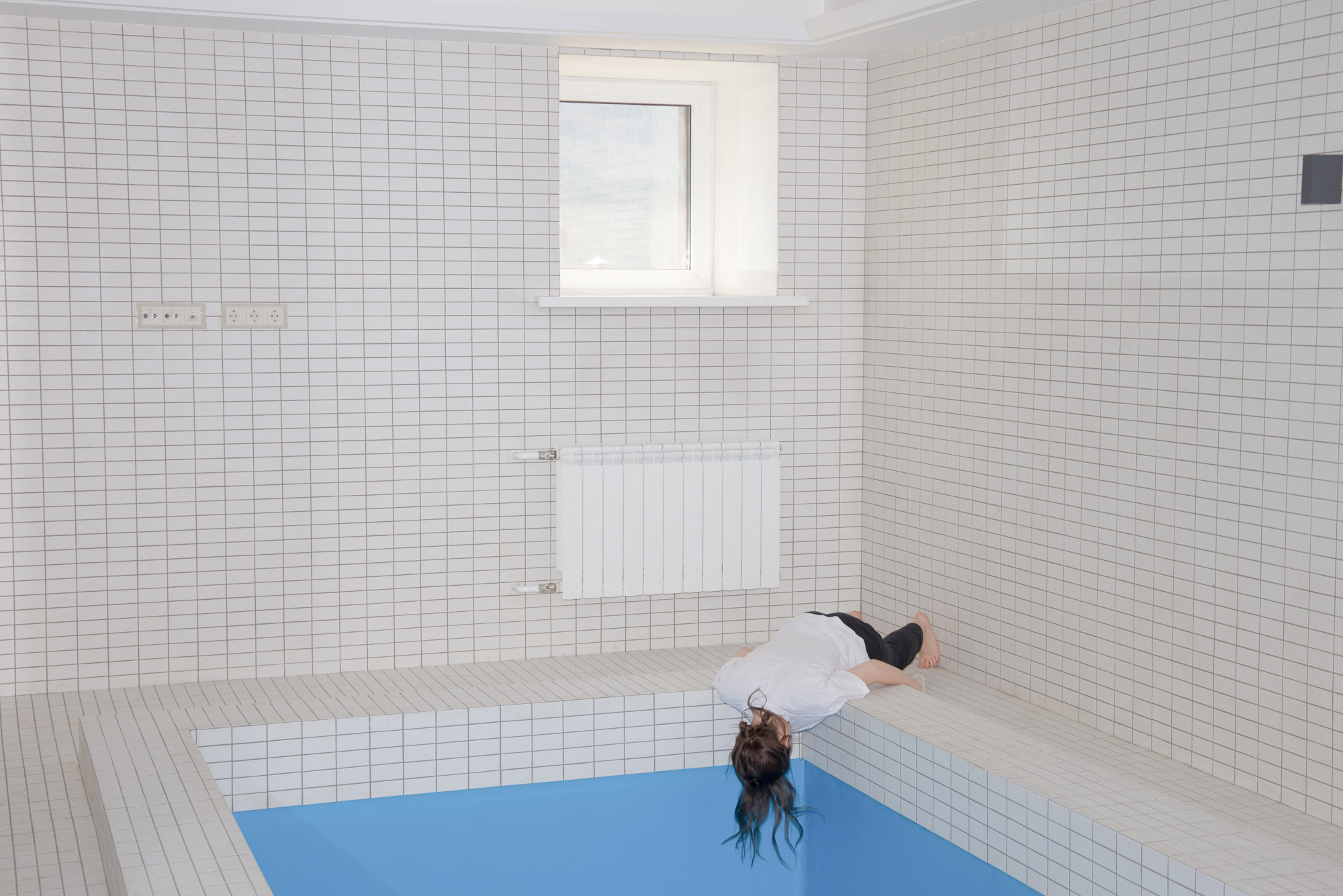 Swimming Pool. Krysha, 2018-2020. Krysha (“roof”) is slang for “protection,”specifically from criminal groups; the project is built around the murder of the local crime boss, who gave such protection to Istomina’s stepfather