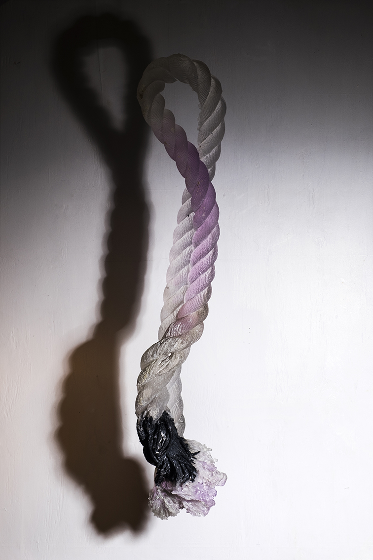 Crystal Rope. From the Restrain & Release project, 2018-2019. In this project, Koshenkova draws inspiration from the Shibari bondage technique