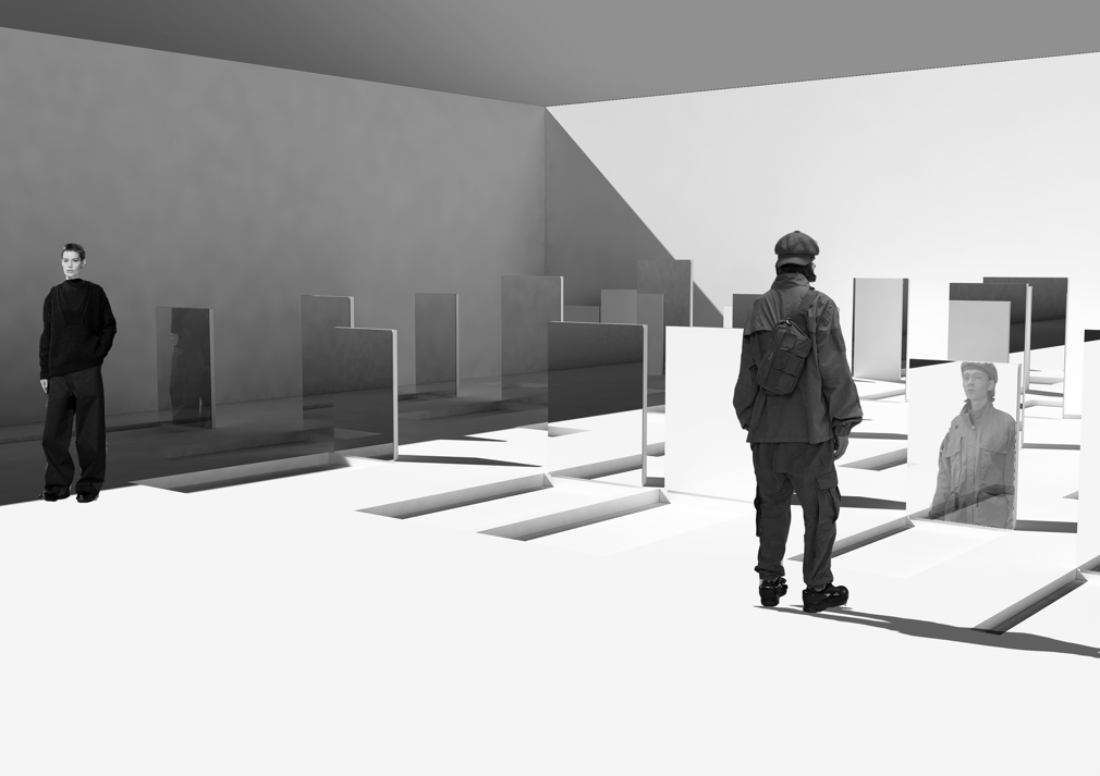 Memento Vitae installation visualisation (renders by Liza Mordvintseva and Maria Glinskaya), 2019