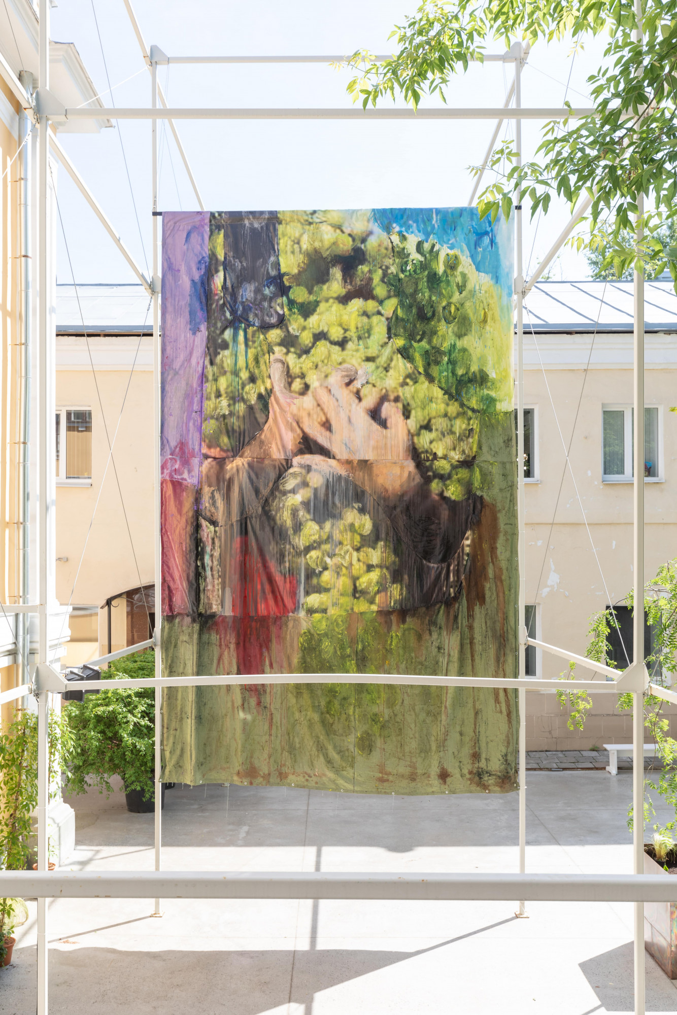 Boy with Grapes, 2019. From the personal show Red Garden at the Szena gallery, Moscow