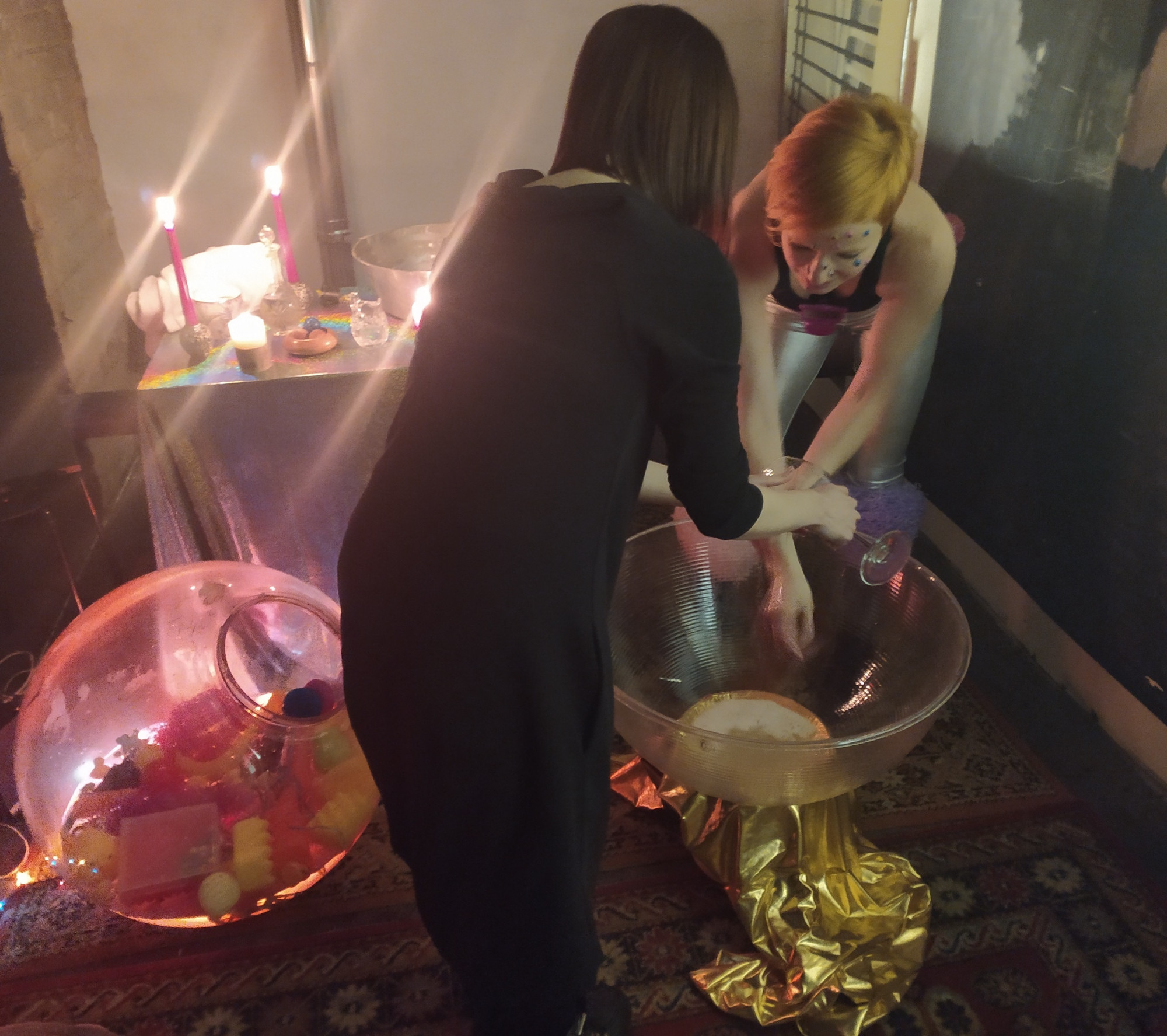 No Entry, 2020. Eternal Spring exhibition, Lyuda Gallery, St Petersburg. Curator: Peter Belyi. This performance takes shape of a ritual that problematises relationships and explores misunderstandings within the art community