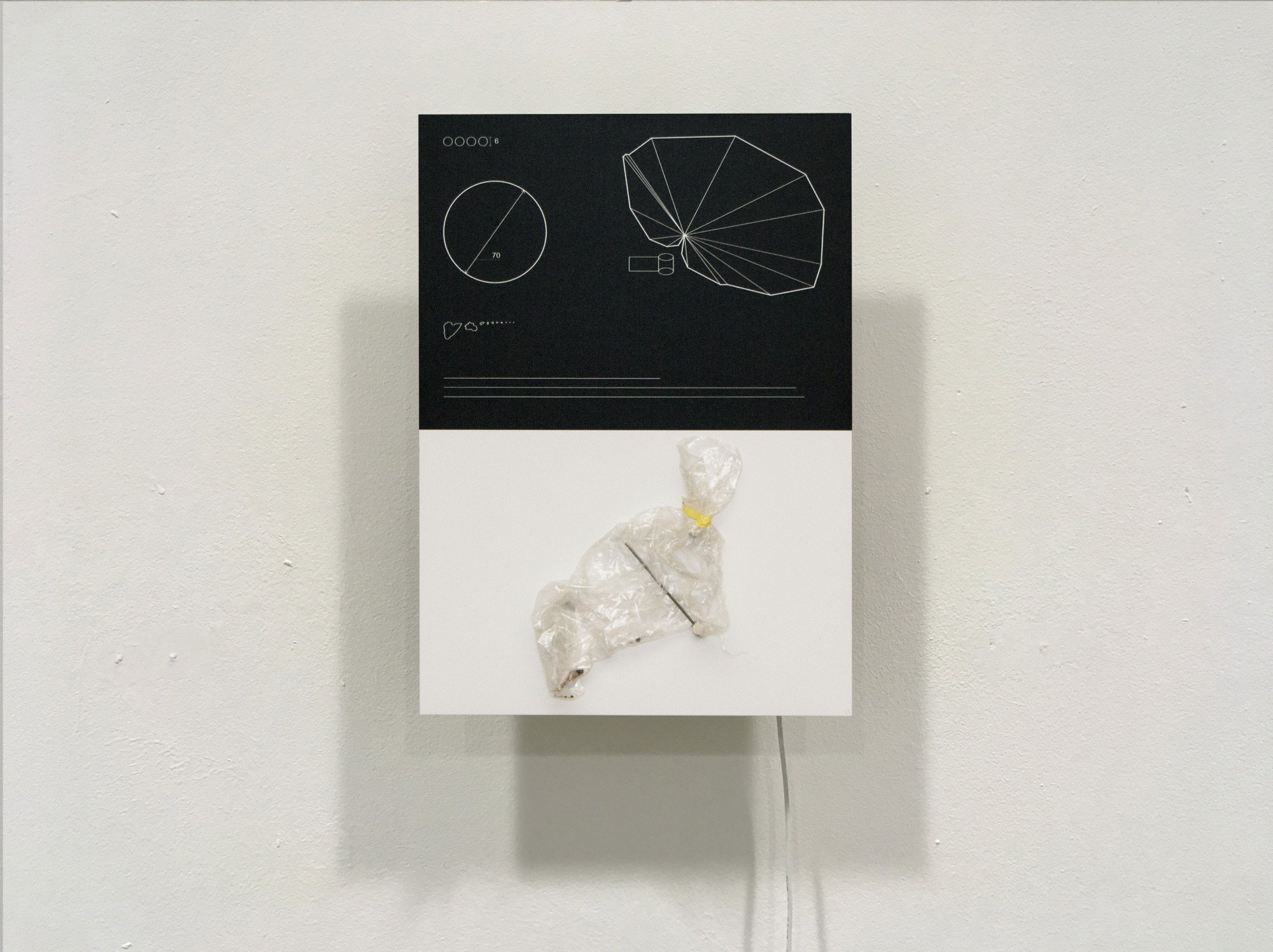 Plastic Bag, 2019. From The Order of Things project. Martynenko documents discarded objects, extracting all the available information from them and evaluating it against the objects themselves