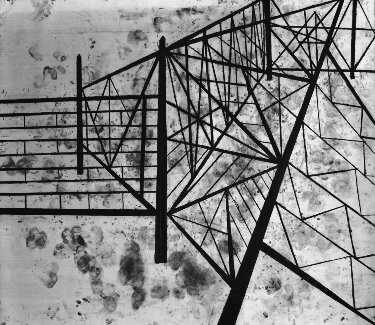 Railing/10. From the Railings. Playing with Gaps series, 2019-2020. The city is overwhelmed with fences and railings, which format our movements through space, affect us pshycoemotionally, communicate closeness, hostility of the cityscape