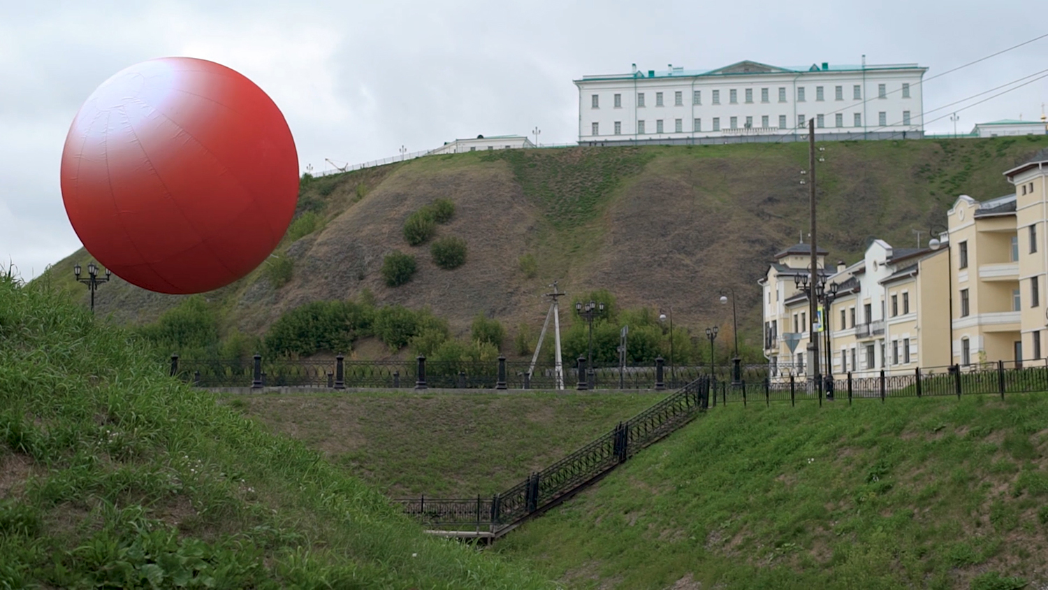 Still from the There’s a Bucket of Protoforms under Our Window video, 2019. The title is a play on an old Russian saying “there’s a bucket of turnips under our window,” which refers to stars