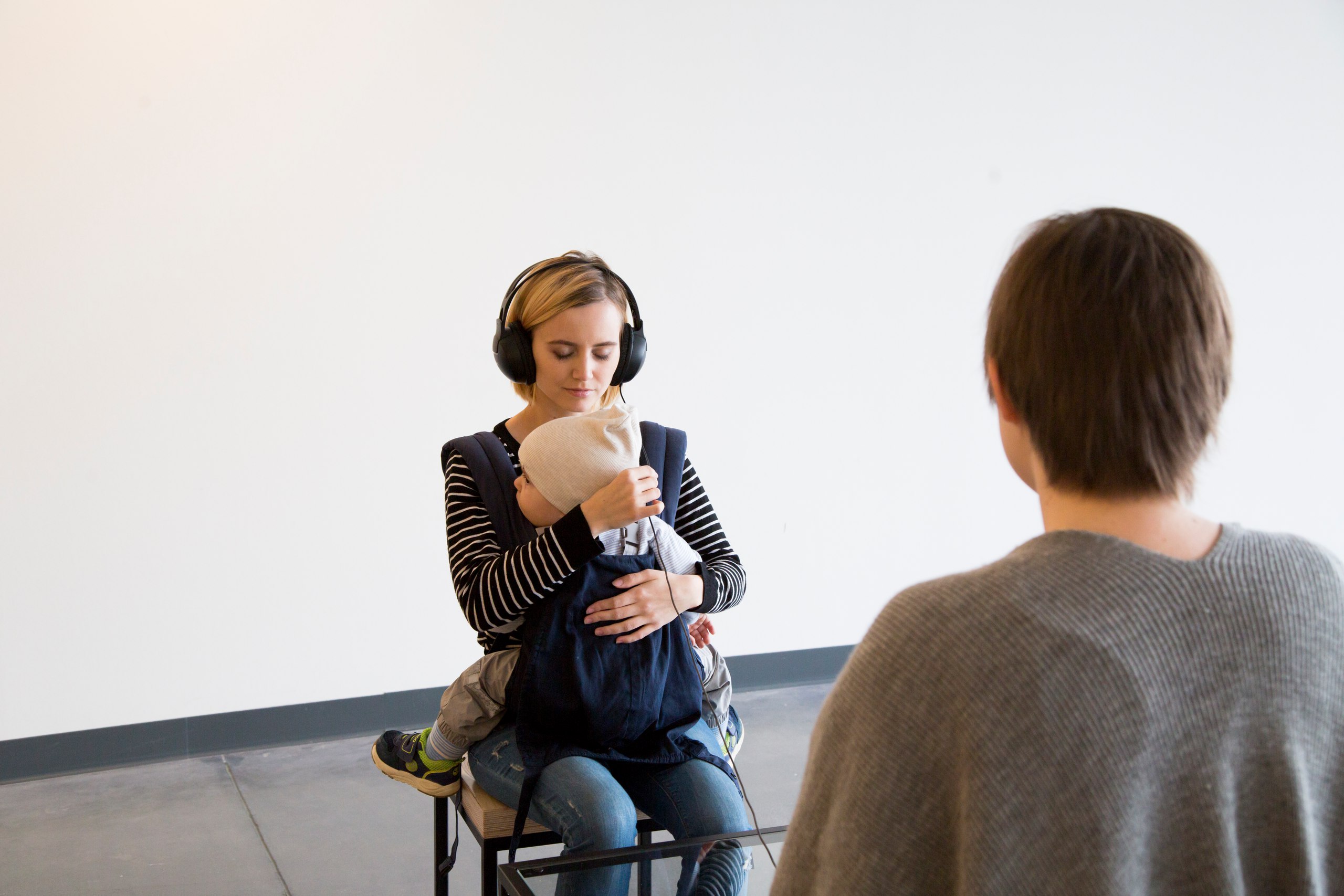 Inner Child, 2017. The sounds that visitors could hear included the artist’s heart beat, her rumbling stomach, and her singing a lullaby of sorts
