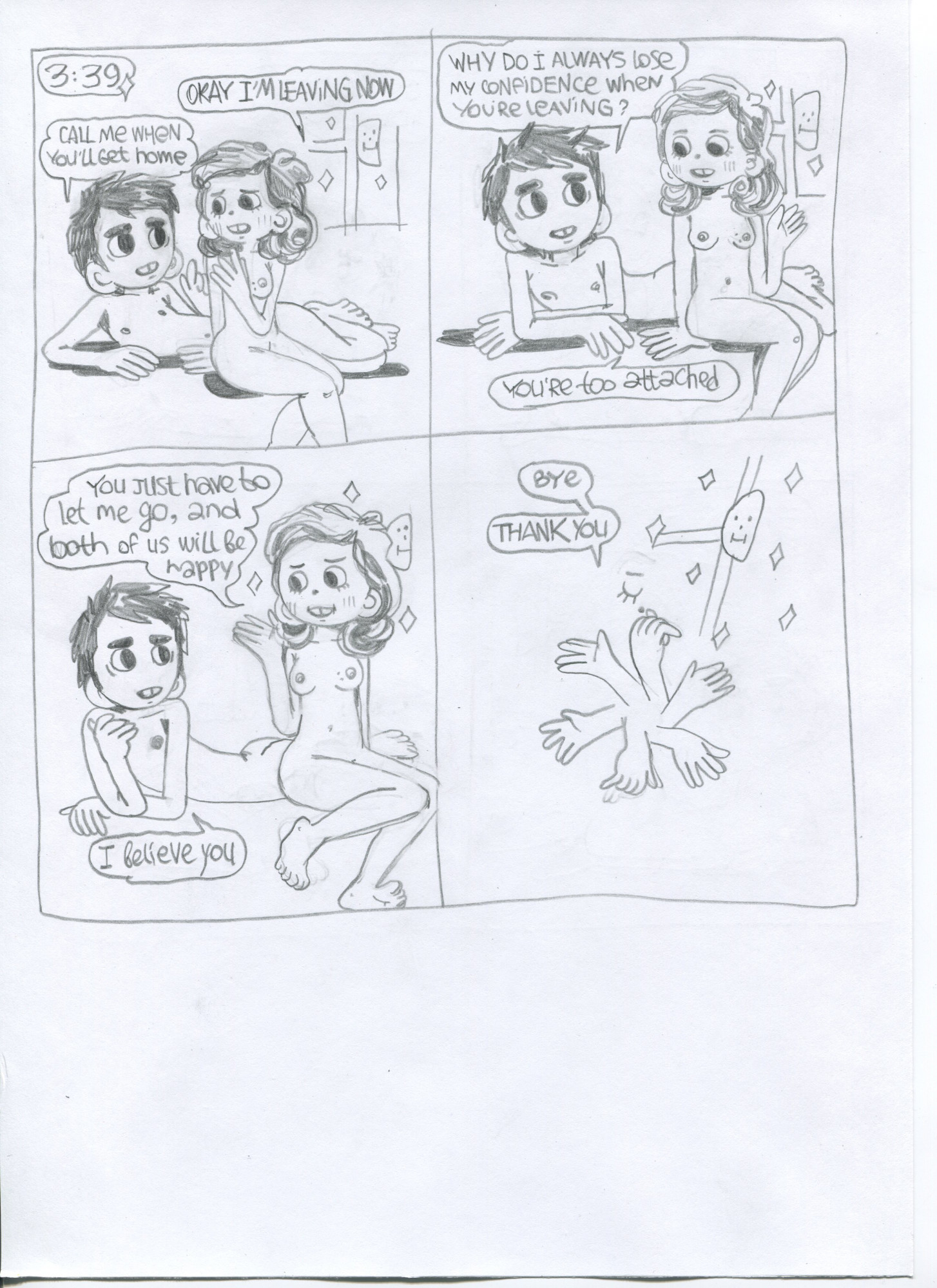 Excerpt from Sex Issues webcomic series published by Sputnikat Press (Moscow, RU) and Fantagraphics Books (Seattle, US)