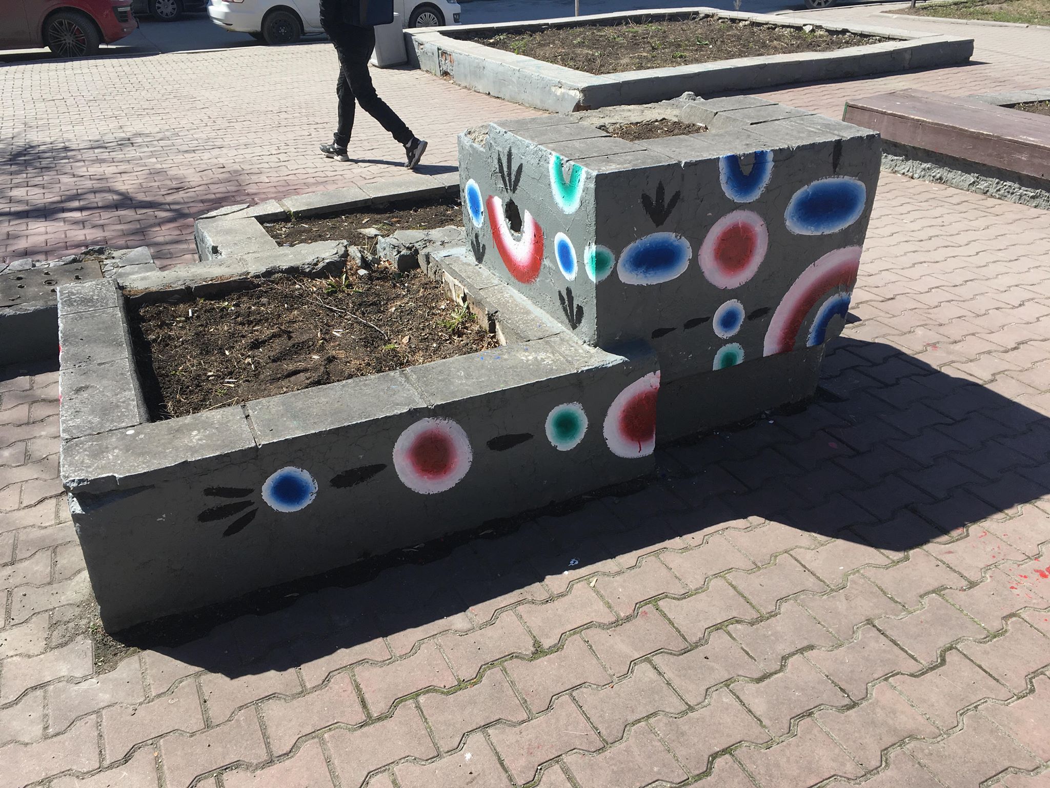 Flower Bed, 2018. From the Urban Painting series