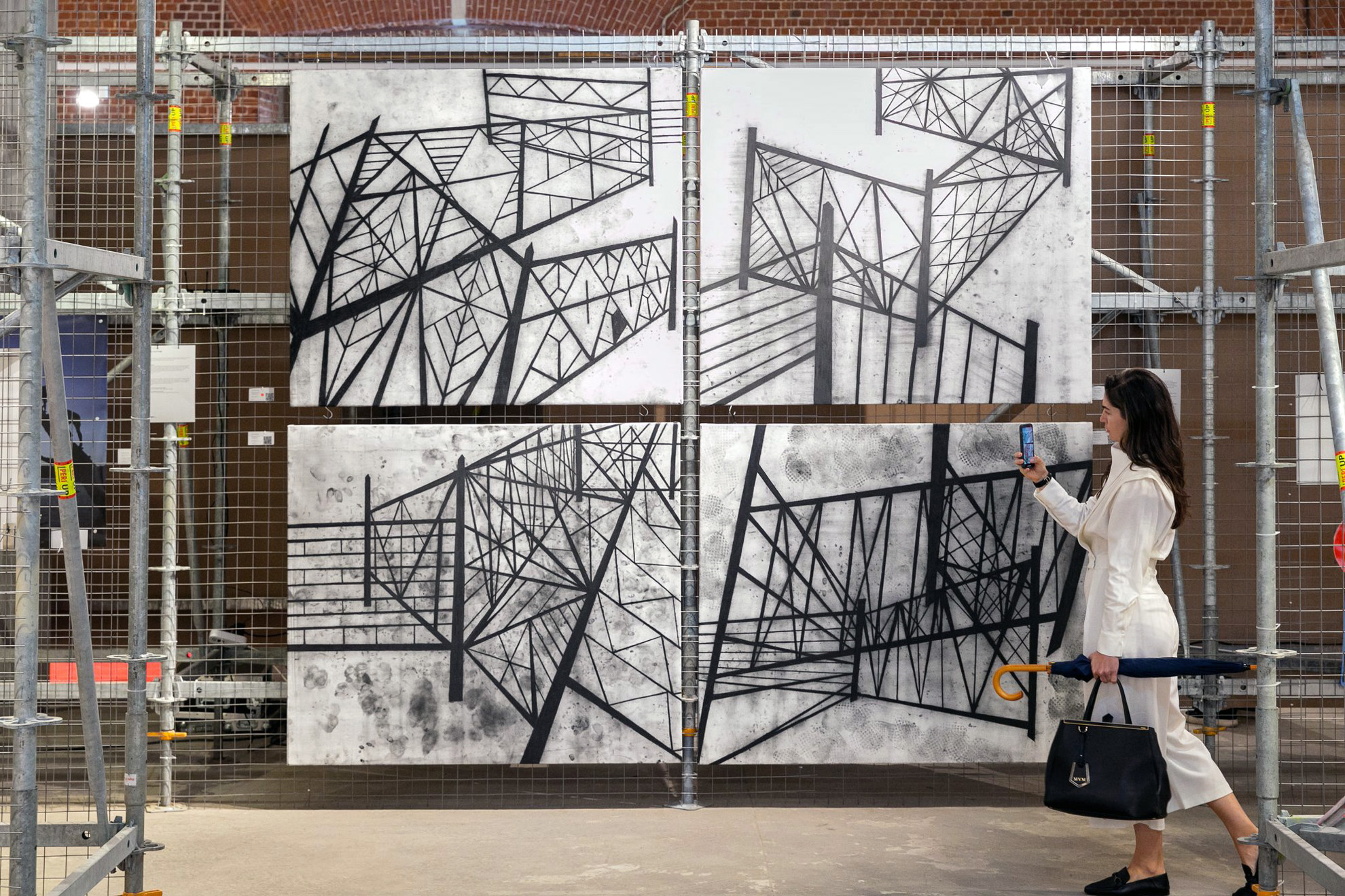 Railings. Playing with Gaps series, 2019-2020. Blazar exhibition, Moscow, 2020