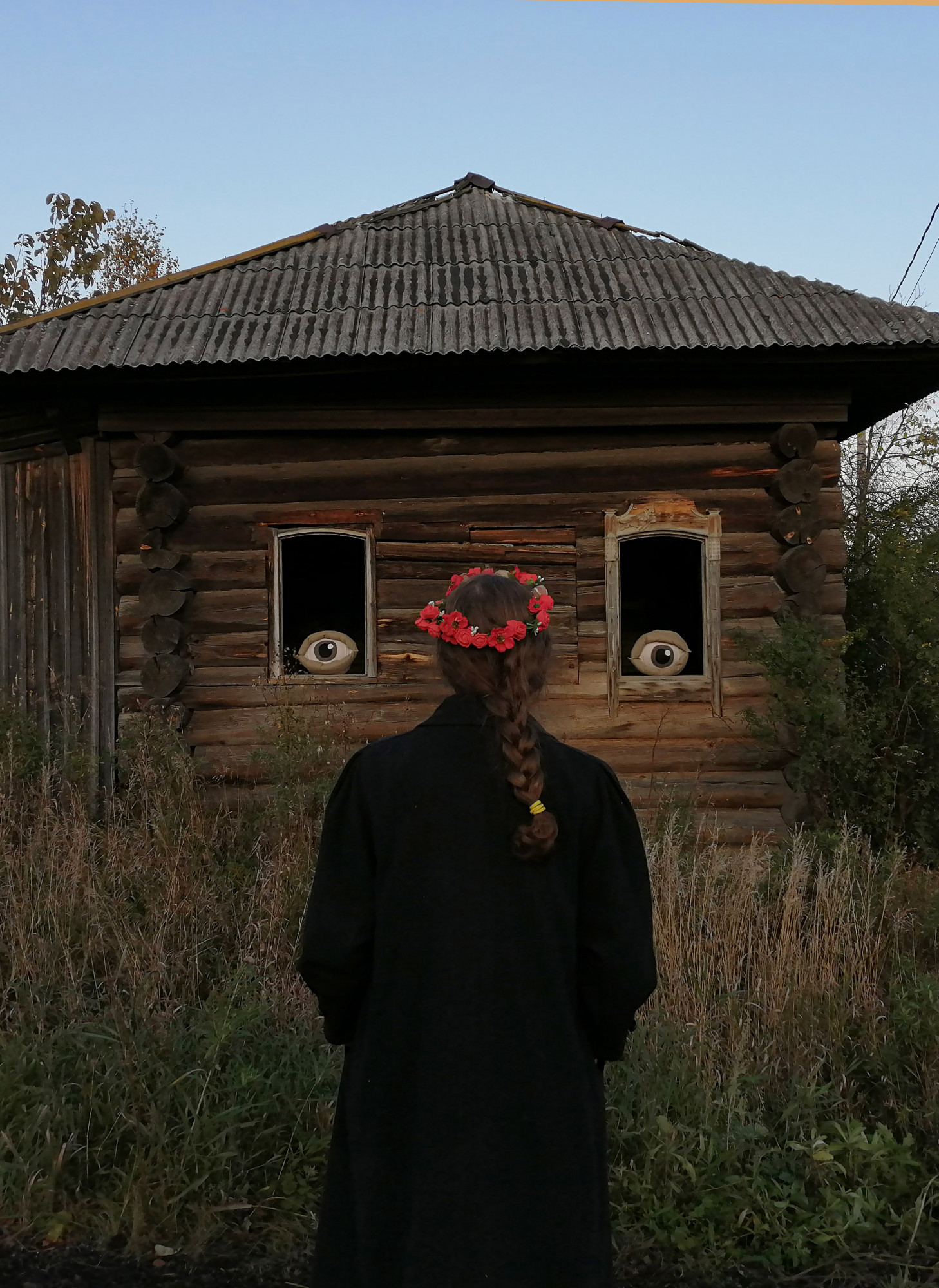 From the personal exhibition Russian Foreign in Yakshina village, 2019. Gorshenina organised an exhibition in her home village