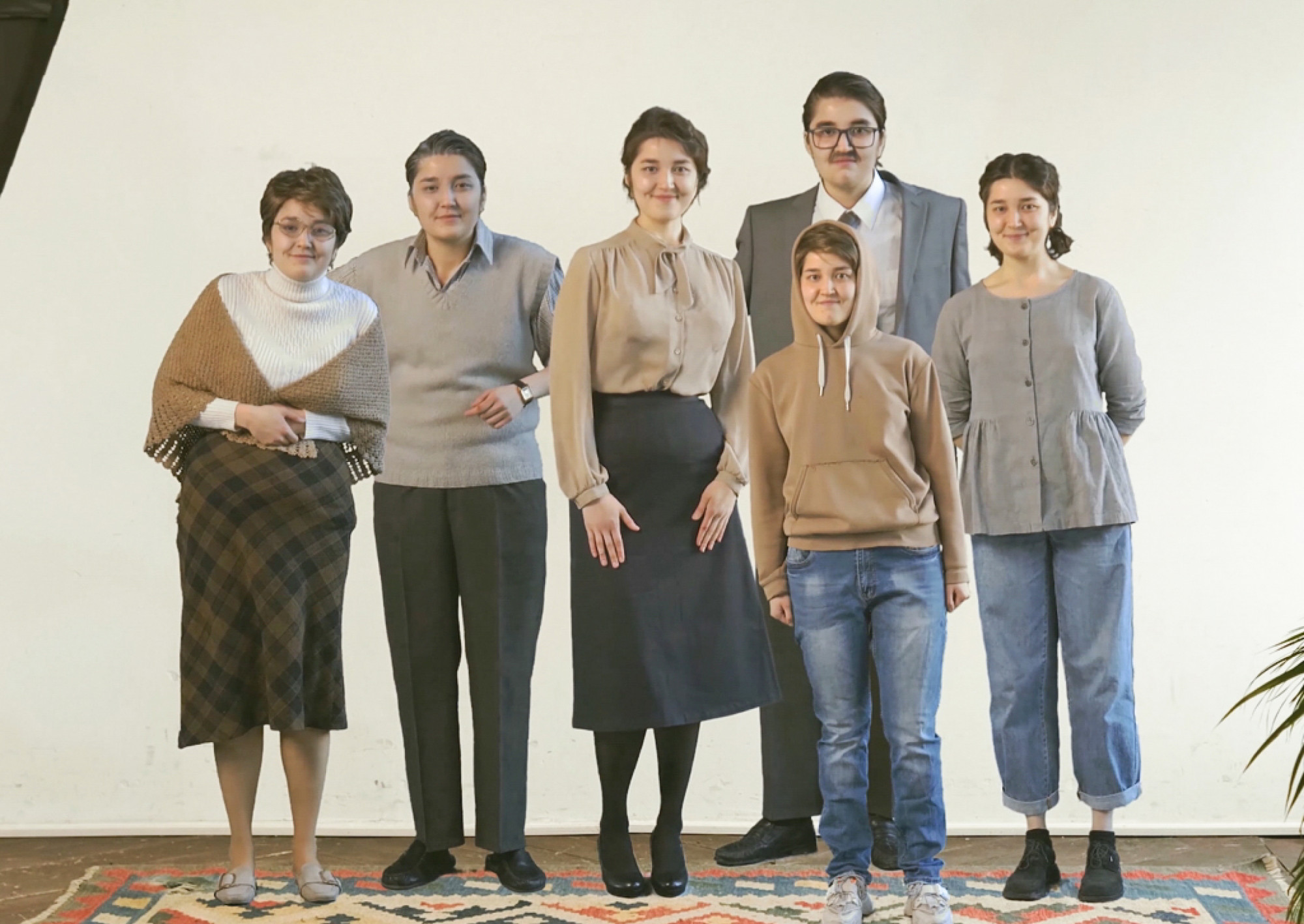 Everything is Fine, 2020. Exploration of the image of a “perfect family” as represented in popular culture. Curator: Alexandra Kuznetsova