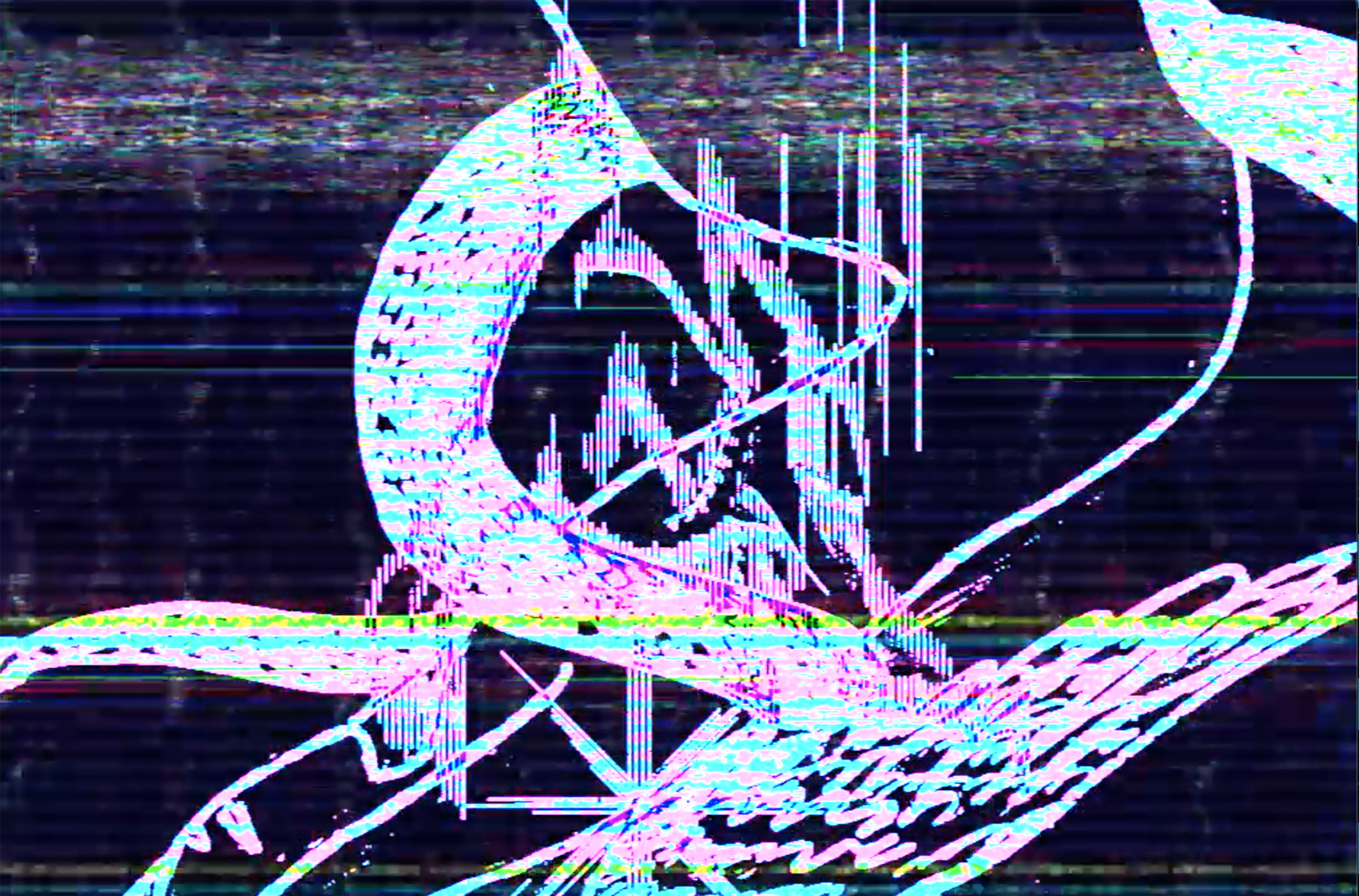 Digital graphics from the Glitch-Horoscope project representing the 13th zodiac sign of the Ophiuchus. 2019