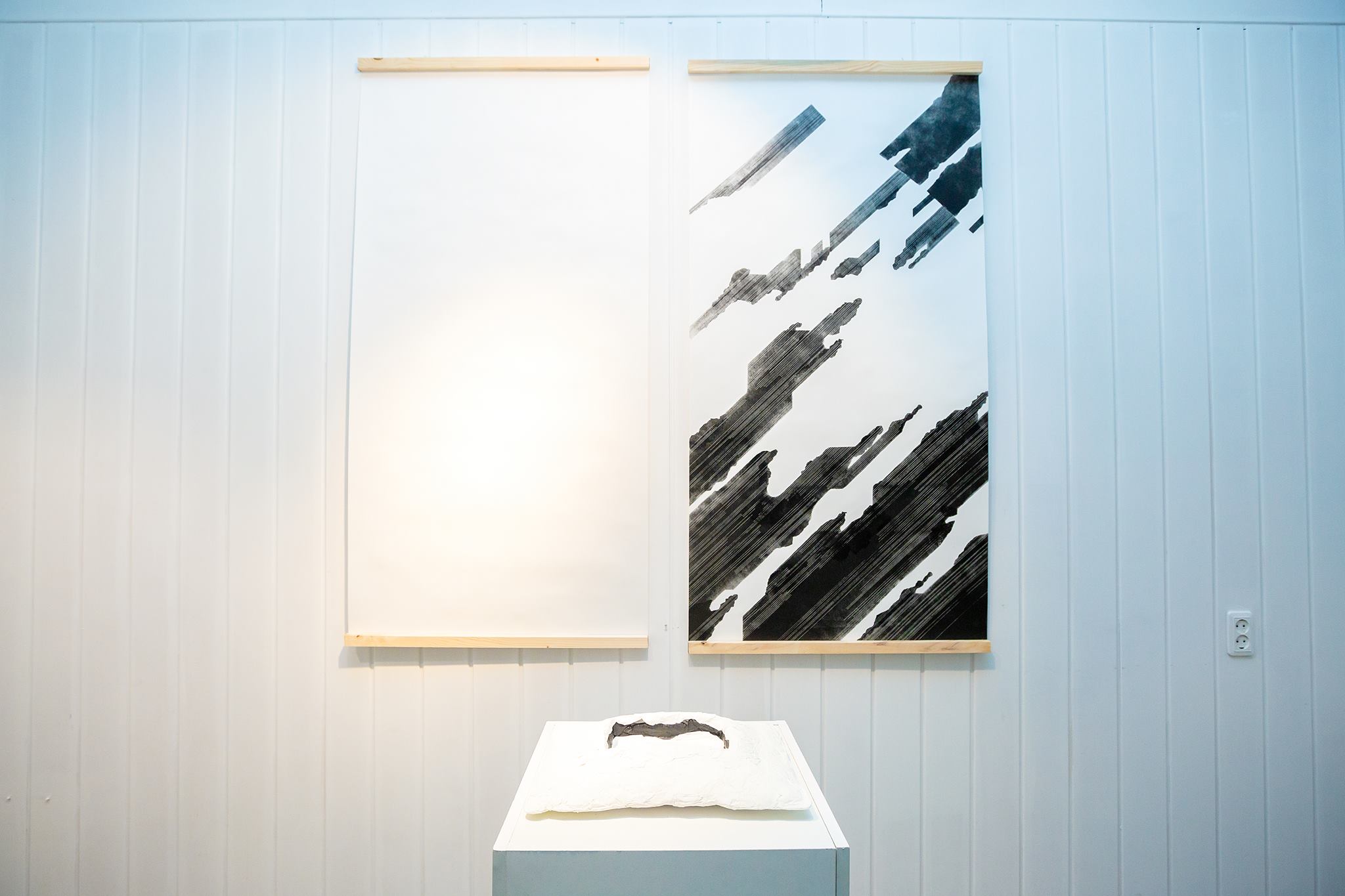 Snowiness, 2018. The works are based on the materials of the artist’s journey around Hokkaido