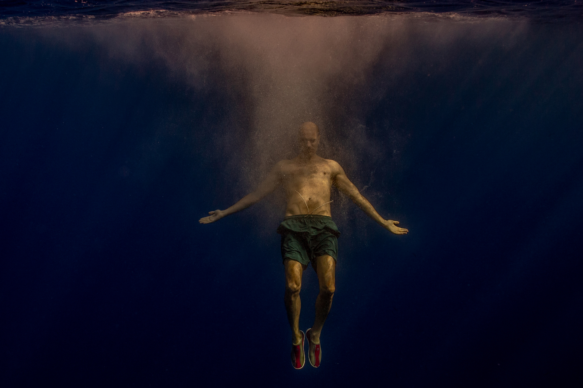 Prozac, 2017-2019. In this series of highly aestheticised surreal images, Neskhodimov shows the feelings of numbness and alienation associated with depression