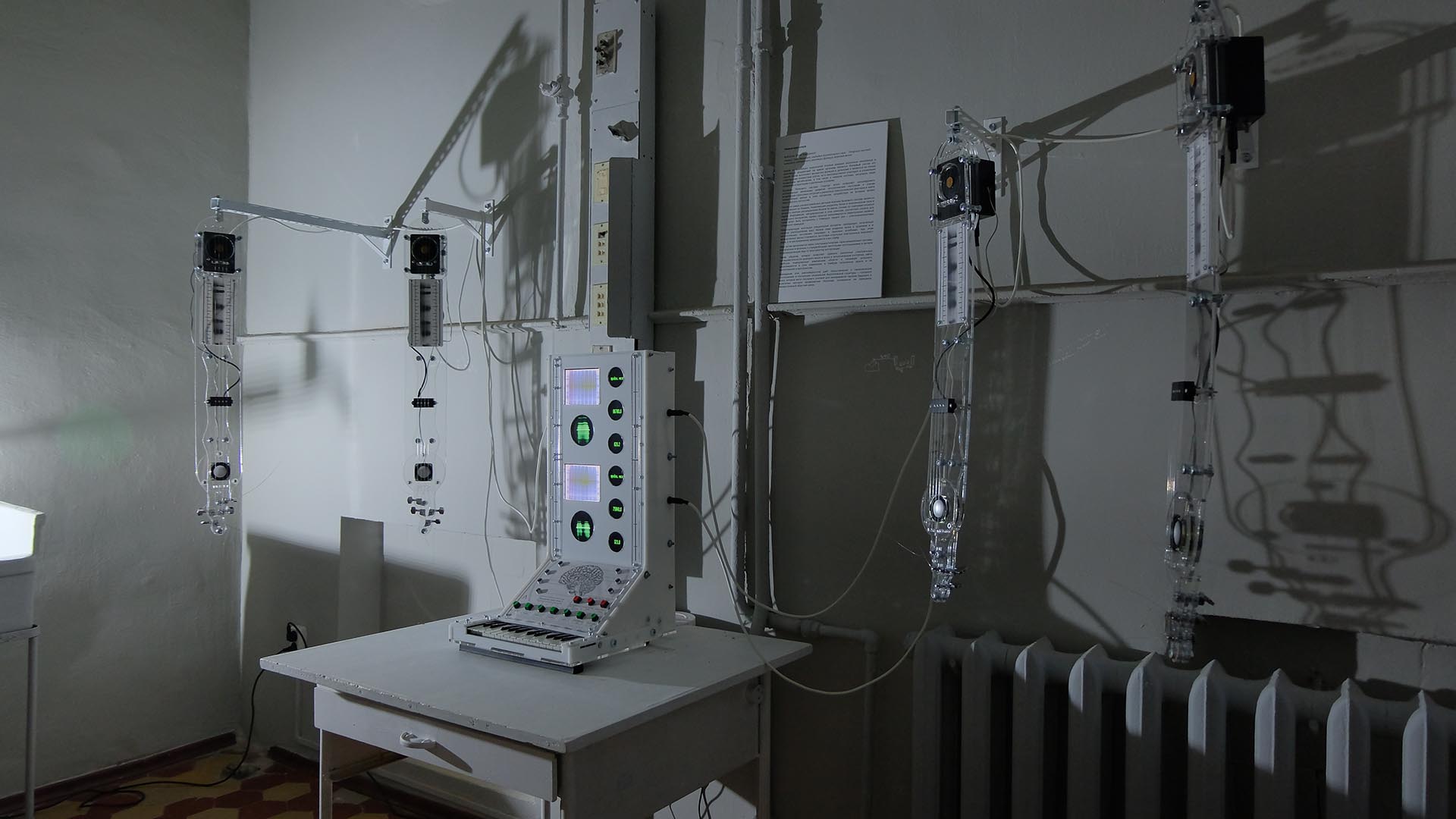 Neuroharmonium, 2019. This sound installation lets us hear the protein composition of neural tissue samples, and could potentially be used in non-invasive therapy in the future. Photo: Polina Shershenkova 