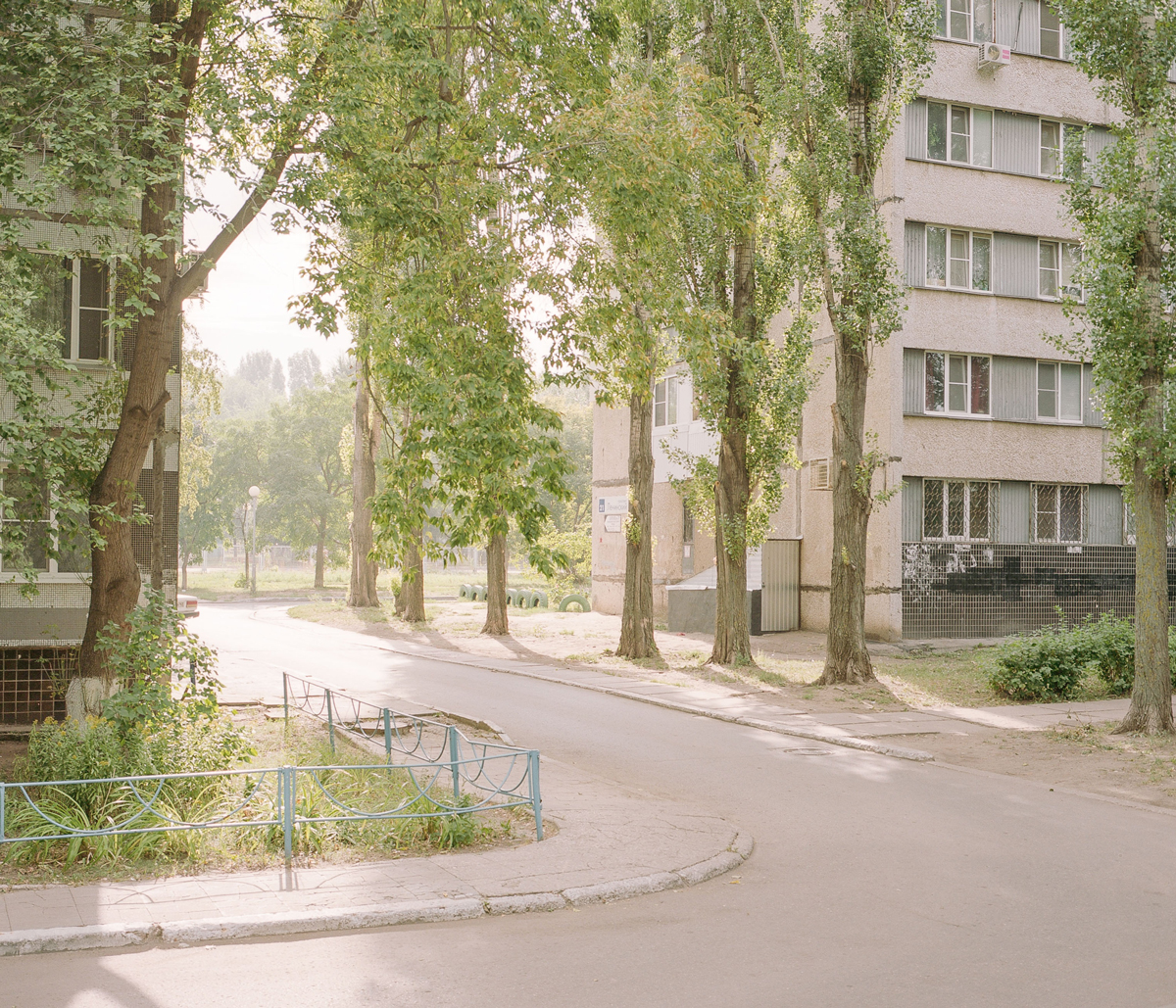 From the Arcadia series, 2016-2018. In this project, cities are re-conquered by plants: these pastoral views are the new romantic landscape of the post-Soviet space