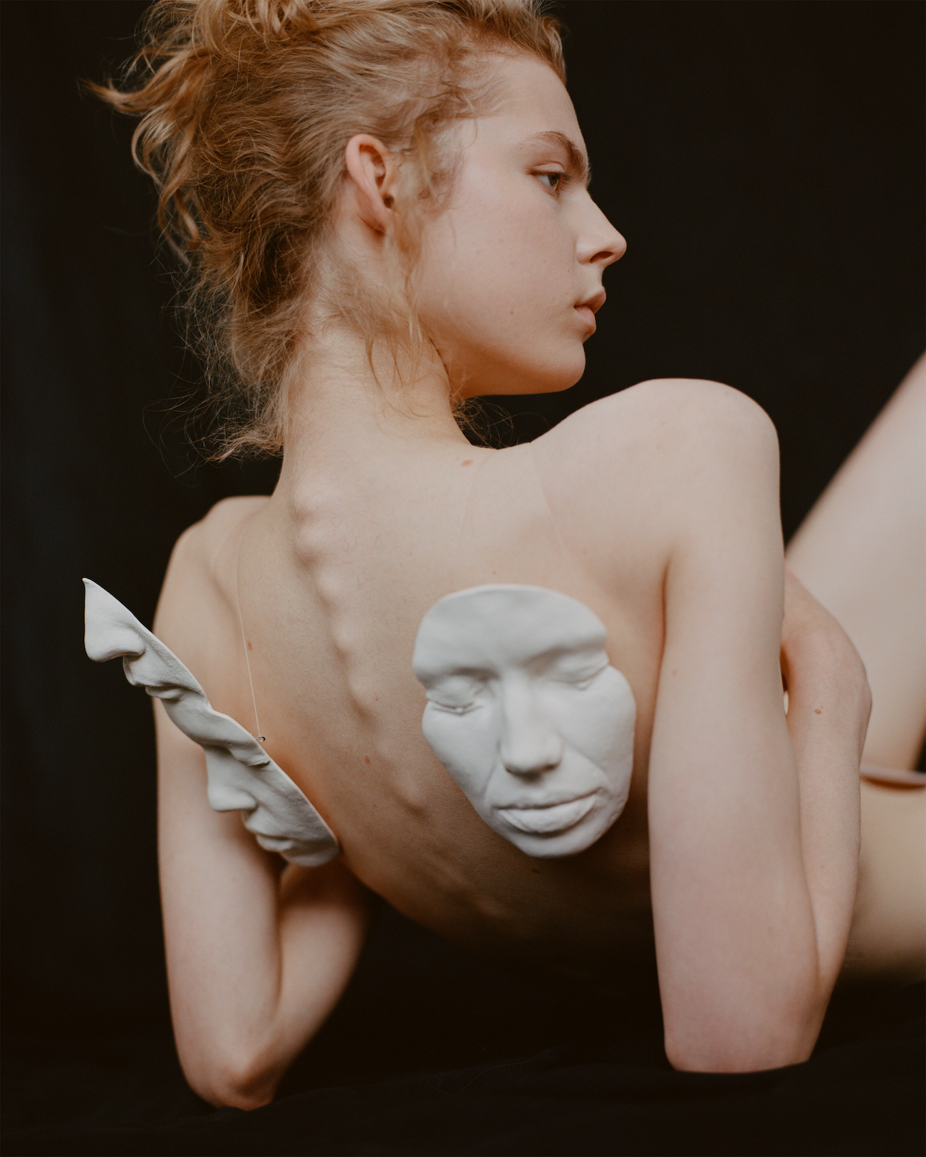 The Second Skin You Are In, 2020. The artist is interested both in digitisation of our lives and appearances, and in the biotechnologies that already can change our bodies and the very ideas of physical beauty