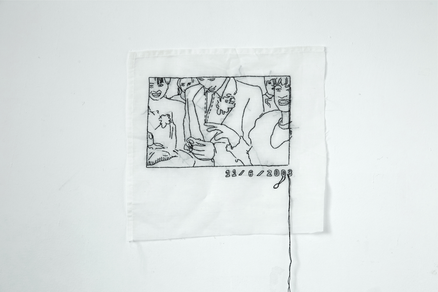 ATTENTION! THE PLAYGROUND IS IN A DANGEROUS CONDITION, 2019. The meditative creative process allows the artist to stay in the space between pure perception and structural analysis of the images, and to focus on the mechanisms of the memory itself