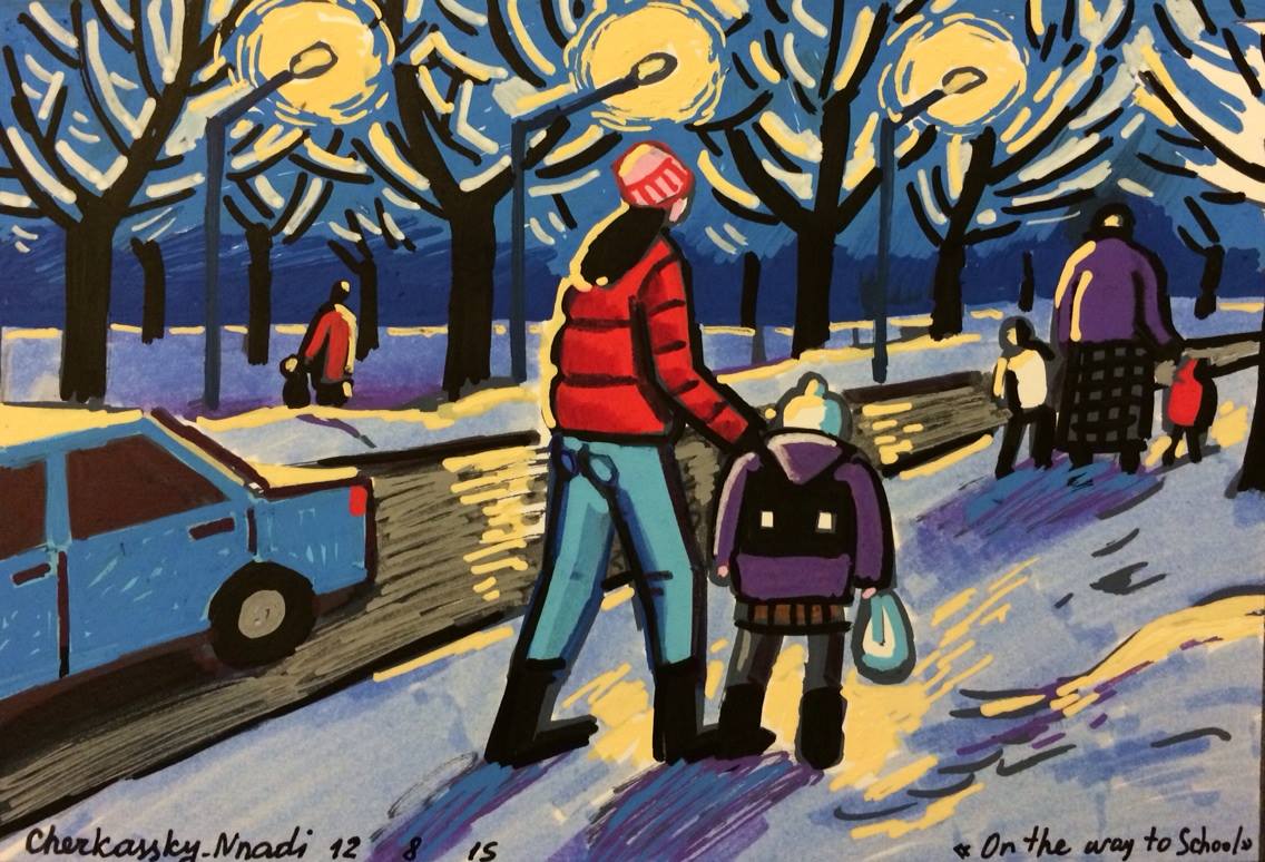 On The Way To School by Zoya Cherkassky-Nnady. Image: Zoya Cherkassky-Nnady / Facebook