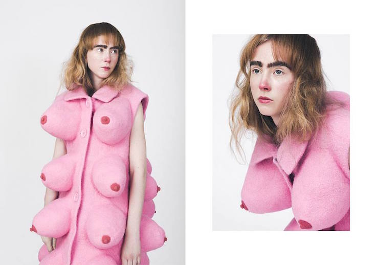 The Boobie Coat from Girl Power (Image: Justina Semčenkaitė / Facebook)