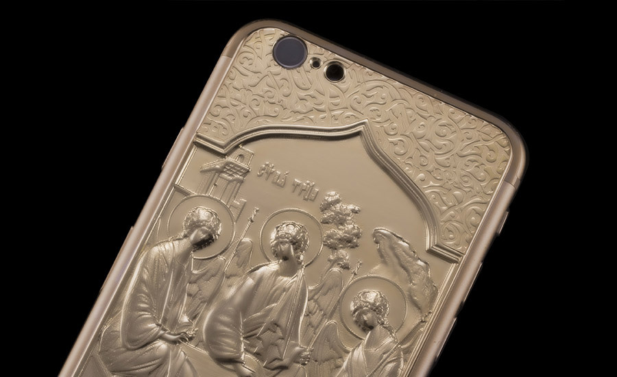 Gold-plated iPhone 6 edition released featuring Andrei Rublev's Holy Trinity