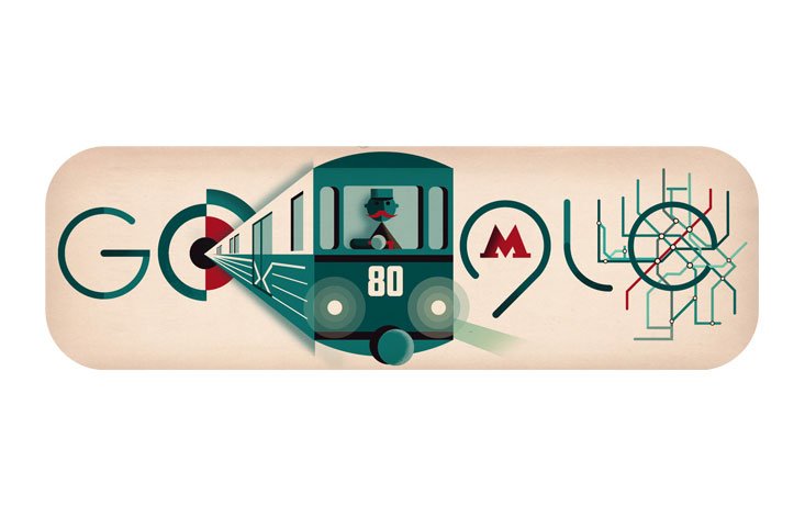Google celebrates 80th anniversary of Moscow metro with special Doodle