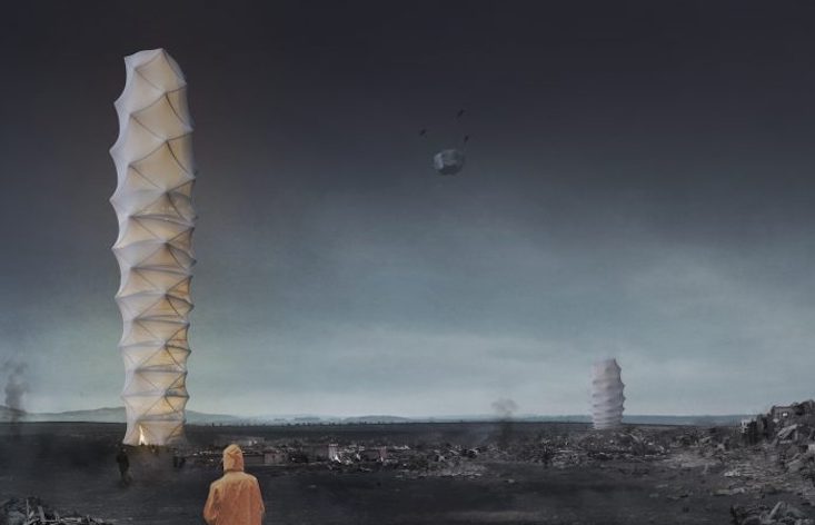 Skyshelter.Zip: Polish architects win global award for folding skyscraper