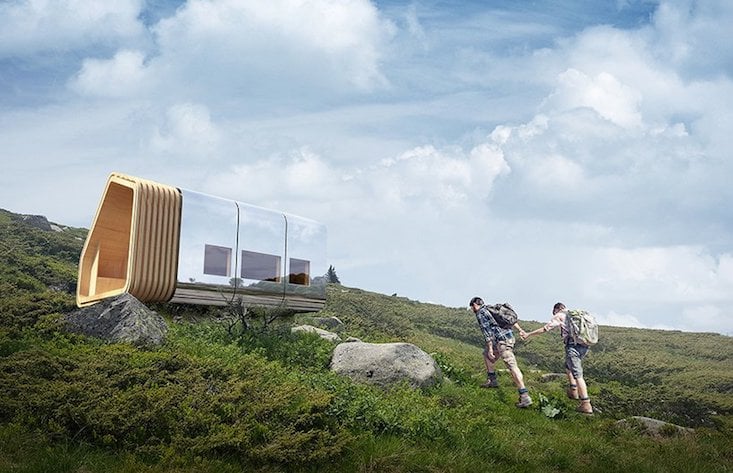Bulgaria unveils new high-tech mountain shelter that transforms into a beacon
