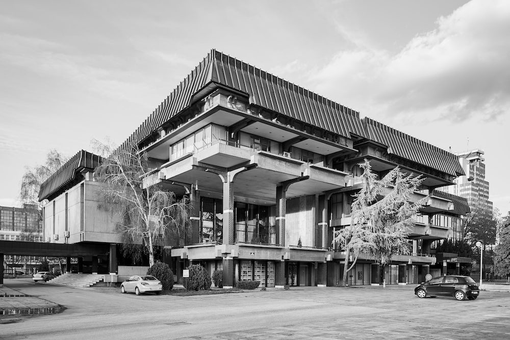 Macedonian Academy of Sciences and Arts by Boris Chipan. Image: © Vase Amanito for Blue Crow Media