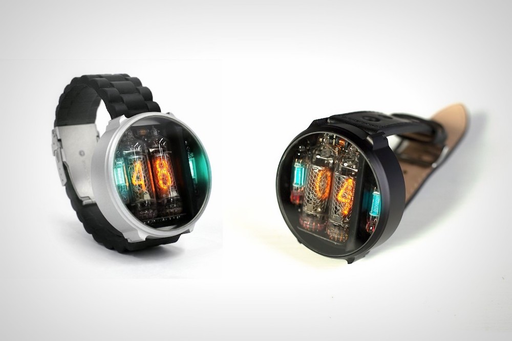 It s time to go retro with these steampunk style Nixie tube watches New East Digital Archive