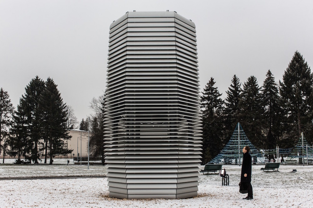 The Smog Free Tower in Krakow. Image: Studio Roosegaarde
