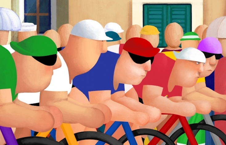 Cyclists: Watch the award-winnng film inspired by Croatian artist Vasko Lipovac