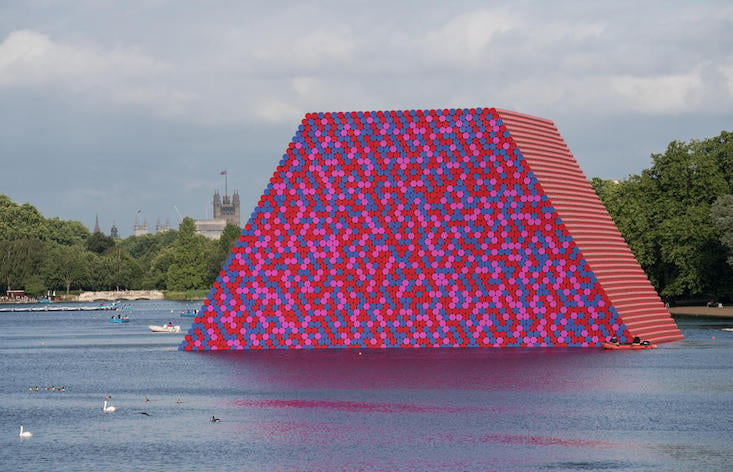 What is a supersize floating sculpture doing in London’s Hyde Park?