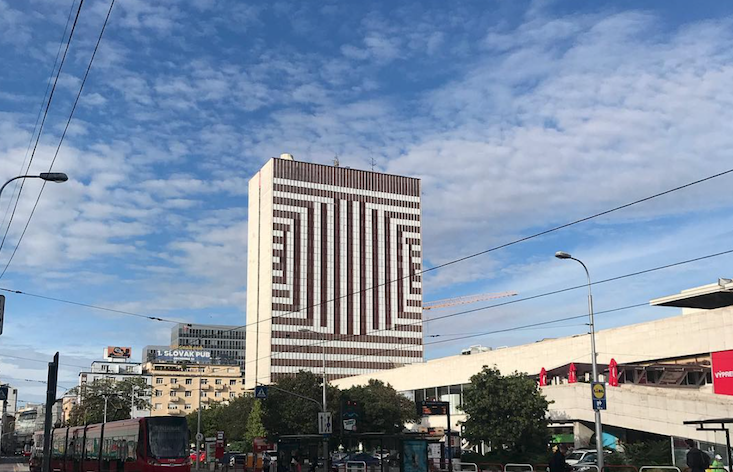 Watch as this Bratislava hotel is transformed into a street art masterpiece