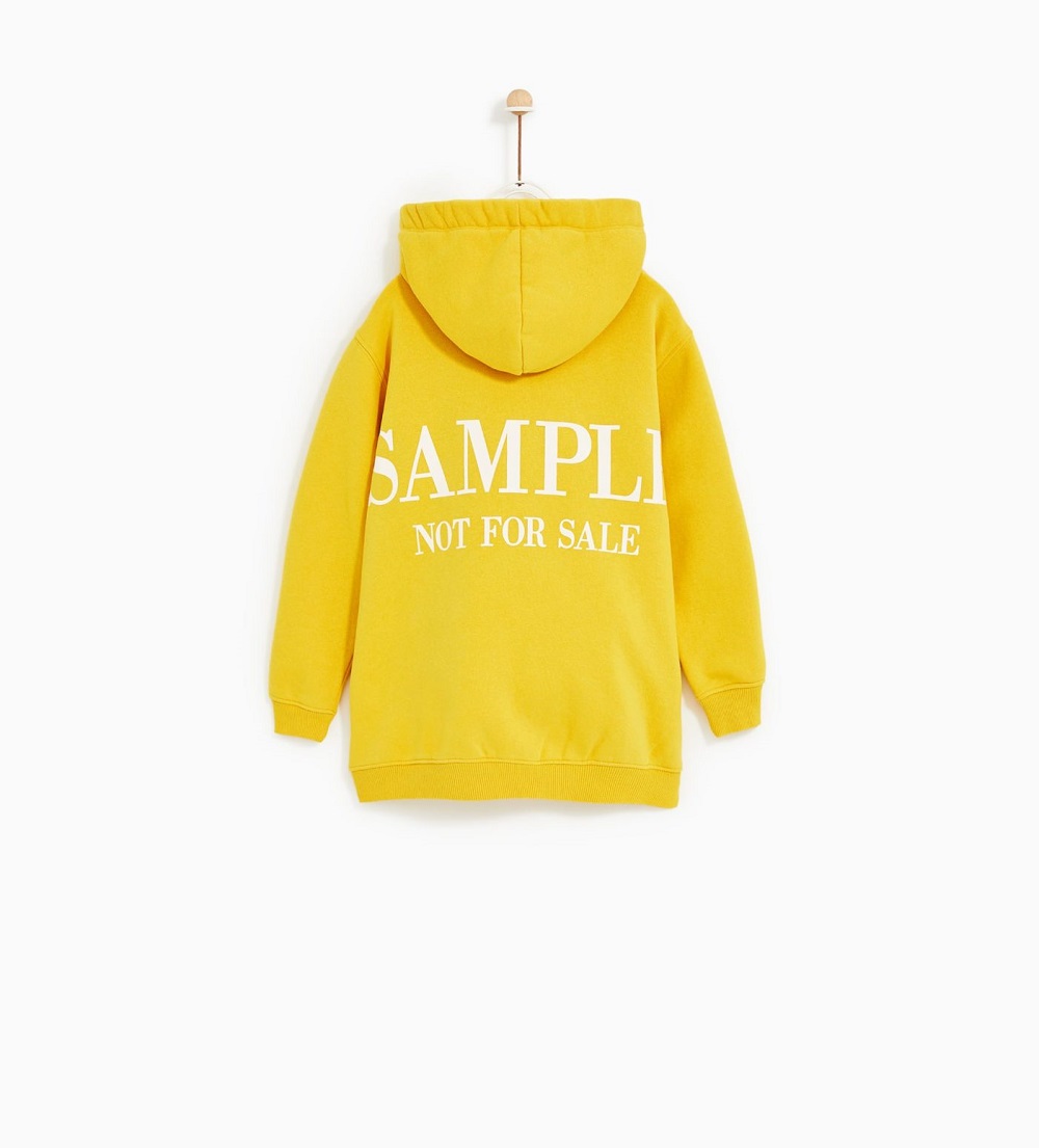 The sweatshirt currently on sale for Zara Kids