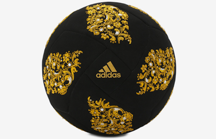 Celebrate Russia's World Cup with this luxurious velvet football from Adidas