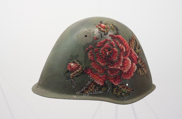 Discover the Lithuanian artist embroidering solid metal