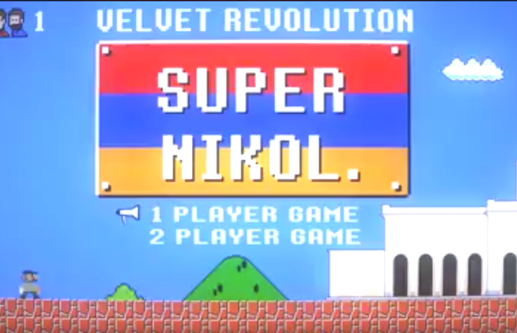 Watch the story of Armenia's velvet revolution (as told by Super Mario)