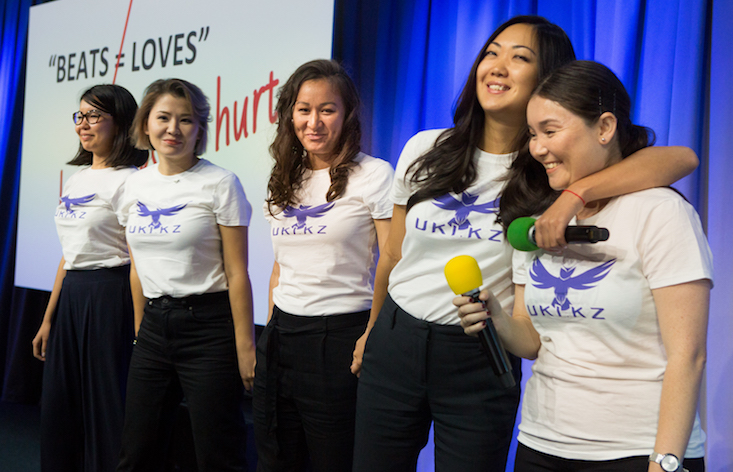 Kazakh women bag top tech grant to launch online battle against domestic violence