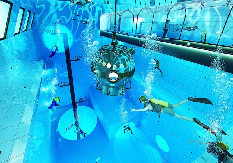 The world’s deepest swimming pool is opening in Poland
