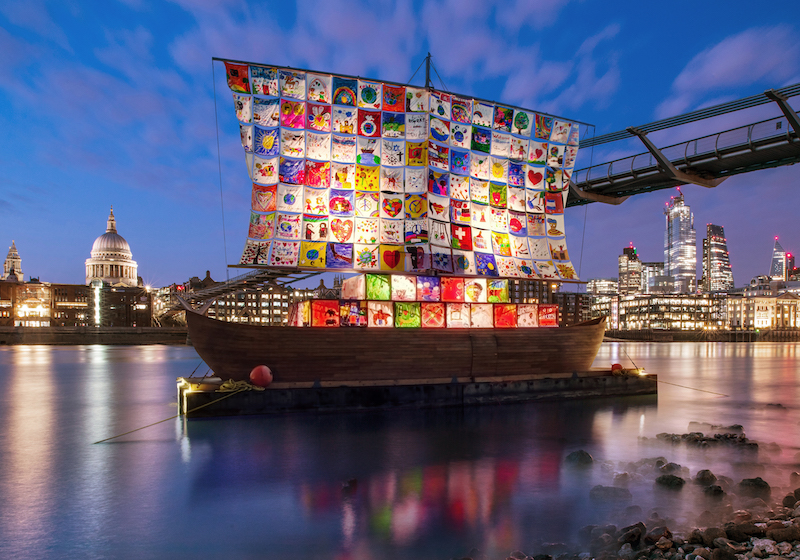 Get a glimpse of the Kabakovs’ prize-winning Ship of Tolerance as it sets sail for London
