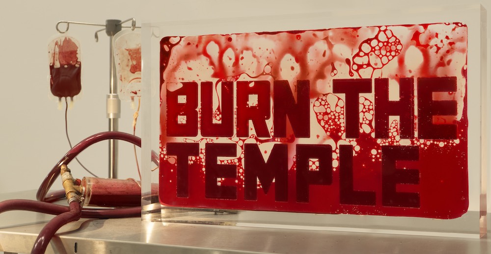 Andrei Molodkin: Burn The Temple (from the Young Blood series), 2019