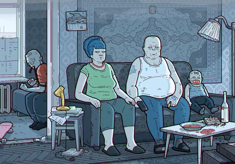 This Russian arthouse remake of The Simpsons is the most depressing thing you'll see today