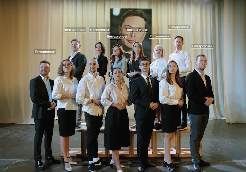Russian entrepreneurs make their own Soviet-style musical ode to Elon Musk